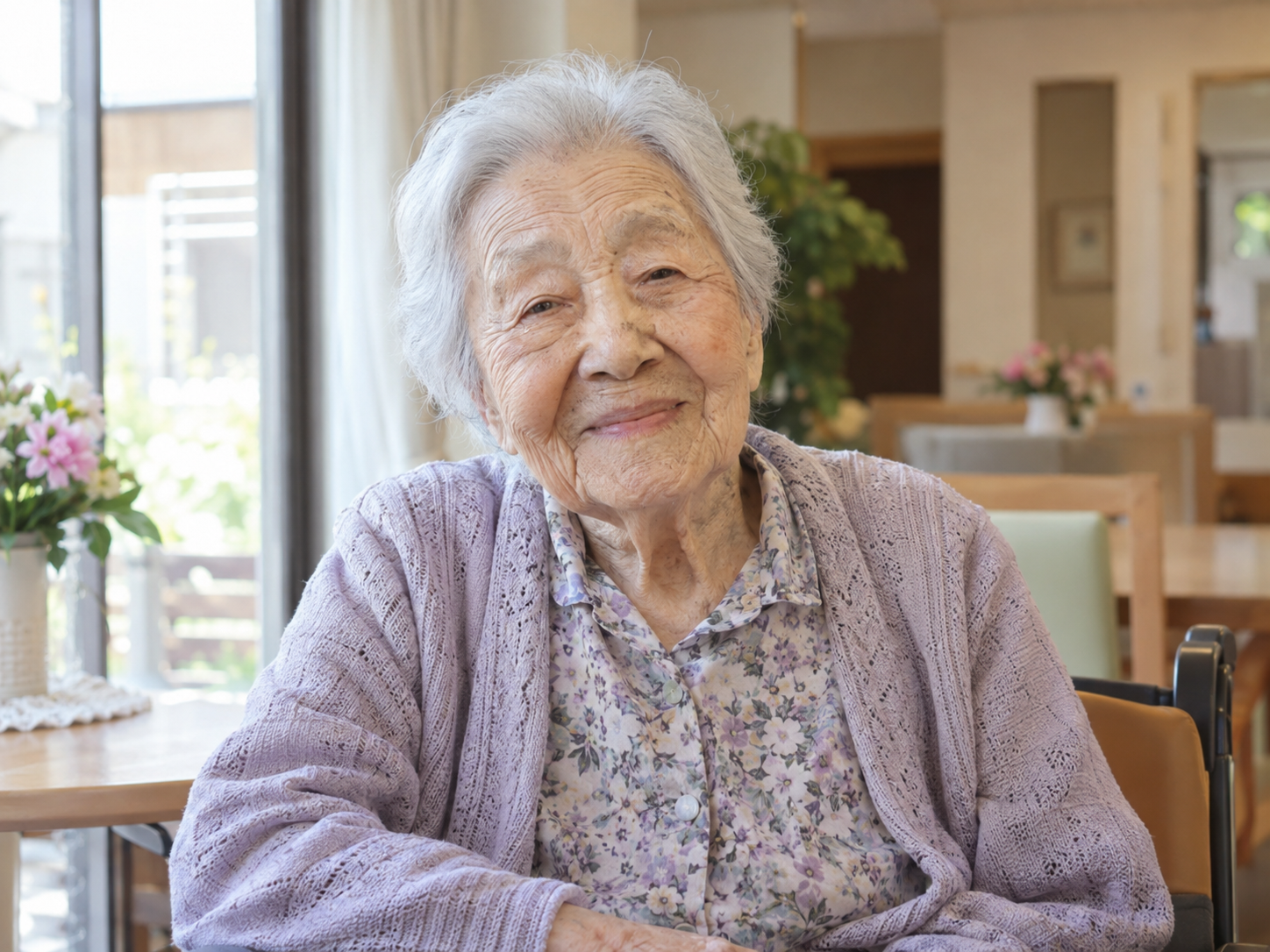 敬老会に参加された白石芳江さん